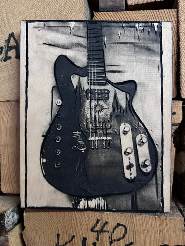 Cindy Guitars Guitar Series Photo-Print-on-Wood 35mm Double Exposure The Cappa Model No. 1/5
