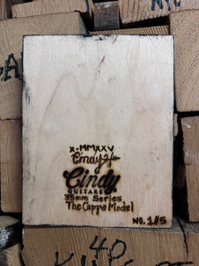 Cindy Guitars Guitar Series Photo-Print-on-Wood 35mm Double Exposure The Cappa Model No. 1/5