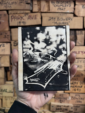 Cindy Guitars Guitar Series Photo-Print-on-Wood 35mm Double Exposure The Albatross No. 1/5