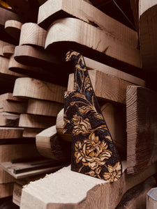 Floral LP Pyrography Pickguard