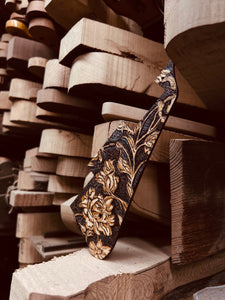 Floral LP Pyrography Pickguard