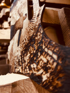 Film Noir Pyrography Pickguard I