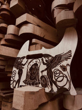 Load image into Gallery viewer, Greek Imagery Pyrography Pickguard