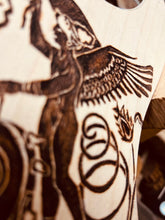 Load image into Gallery viewer, Greek Imagery Pyrography Pickguard