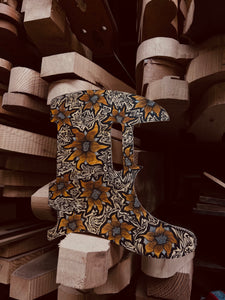 Hand-illustrated Floral Model-T Pickguard