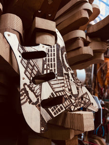 Custom Model-S Futurism Pickguard