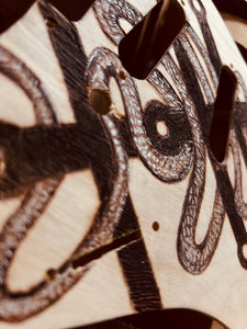 Cross&Serpent Model-S Pyrography Pickguard