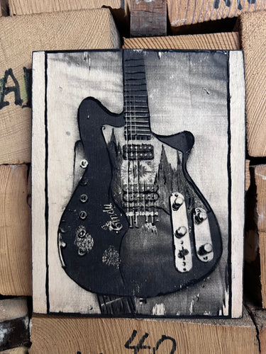 Cindy Guitars Guitar Series Photo-Print-on-Wood 35mm Double Exposure The Cappa Model No. 4/5