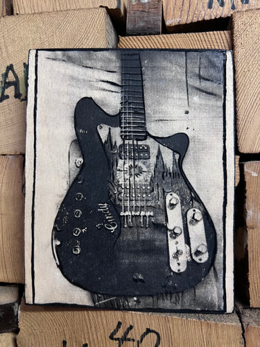 Cindy Guitars Guitar Series Photo-Print-on-Wood 35mm Double Exposure The Cappa Model No. 5/5