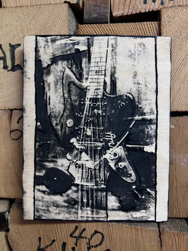 Cindy Guitars Guitar Series Photo-Print-on-Wood 35mm Double Exposure Offset Baritone No. 1/5