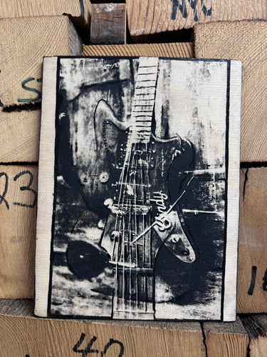 Cindy Guitars Guitar Series Photo-Print-on-Wood 35mm Double Exposure Offset Baritone No. 2/5