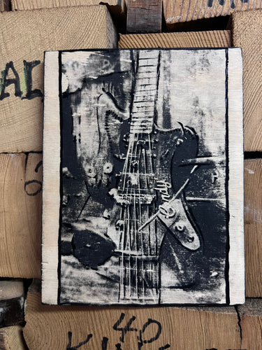 Cindy Guitars Guitar Series Photo-Print-on-Wood 35mm Double Exposure Offset Baritone No. 3/5