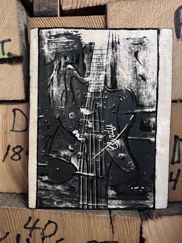 Cindy Guitars Guitar Series Photo-Print-on-Wood 35mm Double Exposure Offset Baritone No. 4/5