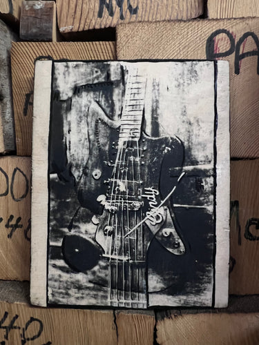 Cindy Guitars Guitar Series Photo-Print-on-Wood 35mm Double Exposure Offset Baritone No. 5/5