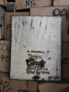 Cindy Guitars Guitar Series Photo-Print-on-Wood 35mm Double Exposure Offset Baritone No. 5/5