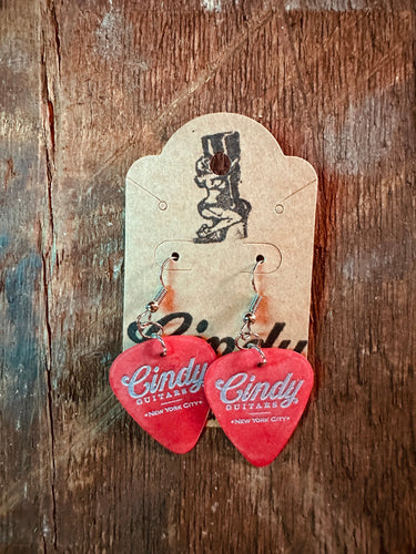 Cindy Pick Earrings x Red with Fishhook