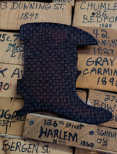 Load image into Gallery viewer, Cindy Leather Stamped Crosshatch Pickguard Model-T/Telecaster