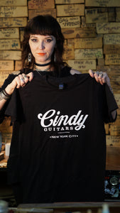 Cindy Guitars White Logo Shirt (Black)