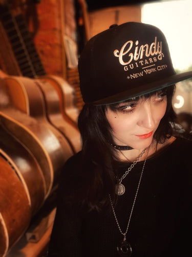 Cindy Guitars Embroidered Snapback