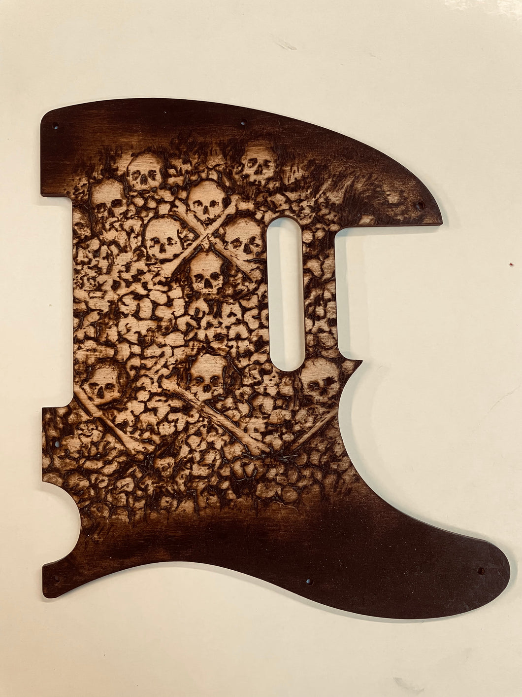 Catacombs Pyrography Pickguard